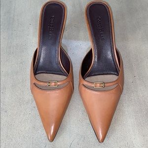 NWT/NEW IN BOX COLE HAAN “CITY” MULES - SAND CALF